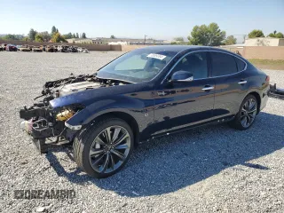 2019 Infiniti Q70 Luxe with VIN JN1BY1AR3KM585577, listed as a Copart auction lot 73589064 with 78,912 mi miles and Salvage Title. Bid and sale history available at DreamBid. Image 1.