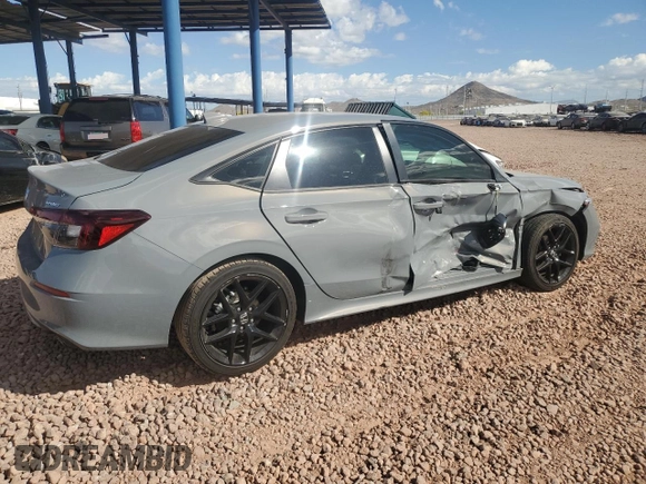 2025 Honda Civic Sport with VIN 2HGFE2F52SH537253, listed as a Copart auction lot 53373055 with 7,419 mi miles and Salvage title. Bid and sale history available at DreamBid. Image 3.