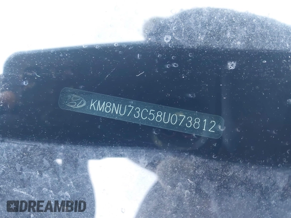 2008 Hyundai Veracruz GLS with VIN KM8NU73C58U073812, listed as a IAAI auction lot 41491009 with 95,081 mi miles and . Bid and sale history available at DreamBid. Image 12.