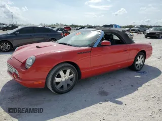 2002 Ford Thunderbird Hardtop Premium with VIN 1FAHP60A22Y130205, listed as a Copart auction lot 45902465 with 57,571 mi miles and Salvage Title. Bid and sale history available at DreamBid. Image 1.
