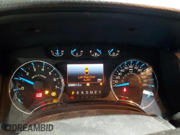 2013 Ford F-150 XL with VIN 1FTFW1ET0DFD43962, listed as a Copart auction lot 88587115 with 209,801 mi miles and Salvage Title. Bid and sale history available at carsss.com. Image 9.