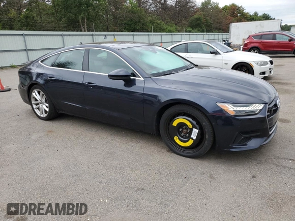2021 Audi A7 Premium Plus with VIN WAUR2AF26MN081141, listed as a Copart auction lot 62946624 with 27,260 mi miles and Salvage Title. Bid and sale history available at carsss.com. Image 4.