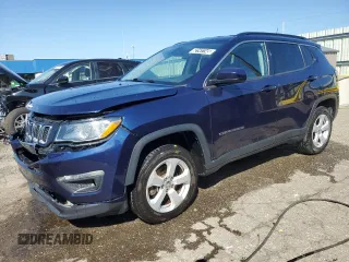 2020 Jeep Compass Latitude with VIN 3C4NJDBB2LT164611, listed as a Copart auction lot 62141145 with 95,095 mi miles and Clean title. Bid and sale history available at DreamBid. Image 1.