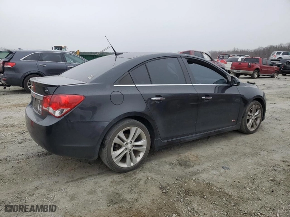 2012 Chevrolet Cruze LTZ with VIN 1G1PH5SC3C7407939, listed as a Copart auction lot 52715615 with 134,253 mi miles and Salvage Title. Bid and sale history available at carsss.com. Image 3.