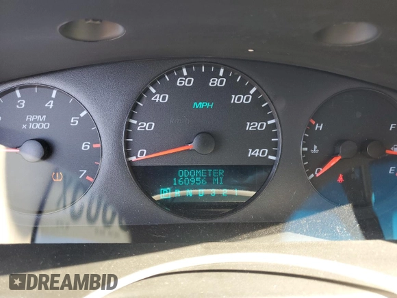 2008 Chevrolet Impala with VIN 2G1WS583881249199, listed as a Copart auction lot 53579305 with 160,956 mi miles and Salvage Title. Bid and sale history available at DreamBid. Image 9.