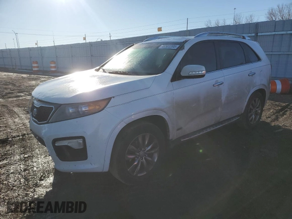2013 Kia Sorento SX with VIN 5XYKWDA23DG381678, listed as a Copart auction lot 46503395 with 119,364 mi miles and Salvage Title. Bid and sale history available at carsss.com. Image 1.