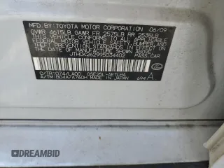 2009 Lexus IS 250 with VIN JTHCK262995034402, listed as a Copart auction lot 57380955 with 152,563 mi miles and Salvage title. Bid and sale history available at DreamBid. Image 12.