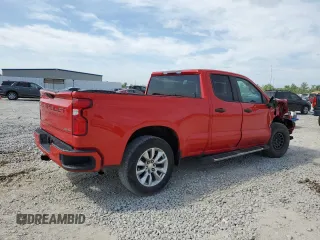 2021 Chevrolet Silverado 1500 Custom with VIN 1GCRWBEK2MZ296829, listed as a Copart auction lot 52145575 with 96,109 mi miles and Salvage Title. Bid and sale history available at DreamBid. Image 3.