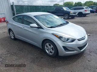 2014 Hyundai Elantra SE with VIN 5NPDH4AE3EH523485, listed as a IAAI auction lot 42439036 with 128,558 mi miles and . Bid and sale history available at DreamBid. Image 1.