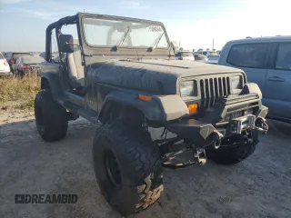 1995 Jeep Wrangler with VIN 1J4FY29S0SP275214, listed as a Copart auction lot 75086344 with 158,912 mi miles and Salvage Title. Bid and sale history available at carsss.com. Image 4.