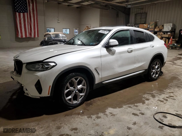 2022 BMW X4 xDrive30i with VIN 5UX33DT05N9J34723, listed as a Copart auction lot 85291284 with 22,894 mi miles and Clean Title. Bid and sale history available at carsss.com. Image 1.