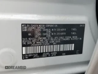 2023 Toyota Venza LE with VIN JTEAAAAH5PJ134580, listed as a Copart auction lot 78395124 with 5,271 mi miles and Non Repairable. Bid and sale history available at carsss.com. Image 14.