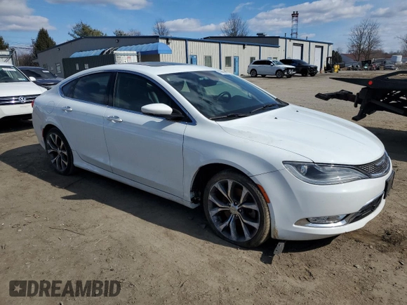 2015 Chrysler 200 C with VIN 1C3CCCCB2FN527220, listed as a Copart auction lot 47486245 with 111,884 mi miles and Salvage Title. Bid and sale history available at carsss.com. Image 4.