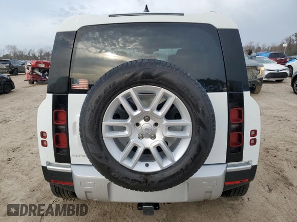 2024 Land Rover Defender S with VIN SALEJ7EX0R2341653, listed as a Copart auction lot 43369635 with Not provided miles and Salvage title. Bid and sale history available at DreamBid. Image 6.