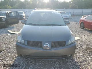 2005 Nissan Quest SE with VIN 5N1BV28U25N127447, listed as a Copart auction lot 68610624 with 0 mi miles and Salvage Title. Bid and sale history available at carsss.com. Image 5.