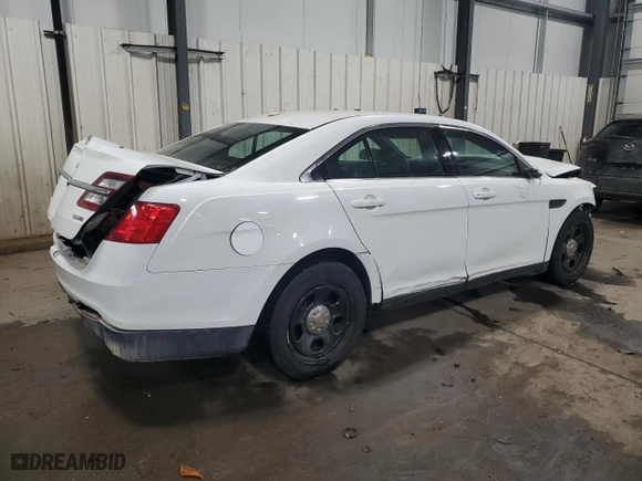 2013 Ford Sedan Police Interceptor with VIN 1FAHP2M8XDG227273, listed as a Copart auction lot 44374025 with 0 mi miles and Salvage Title. Bid and sale history available at carsss.com. Image 3.