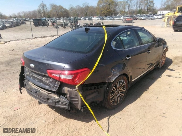2014 Kia Cadenza Premium with VIN KNALN4D75E5151730, listed as a IAAI auction lot 41899693 with 1 mi miles. Bid and sale history available at carsss.com. Image 4.