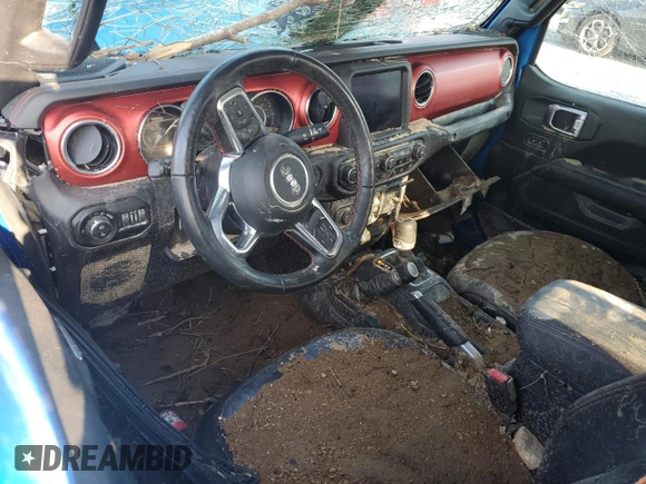 2021 Jeep Gladiator Rubicon z VIN 1C6JJTBGXML551111, wystawiony jako Copart lot #52538935 z przebiegiem Nie podano mil oraz Szkoda całkowita • Salvage title. Historia ofert i sprzedaży dostępna na DreamBid. Obrazek 8.