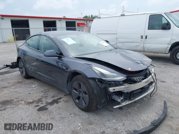 2023 Tesla Model 3 с VIN 5YJ3E1EAXPF434783, выставлен на аукционе IAAI как лот 42396072 с пробегом 17 054 миль миль и . История ставок и продаж доступна на DreamBid. Изображение 1.
