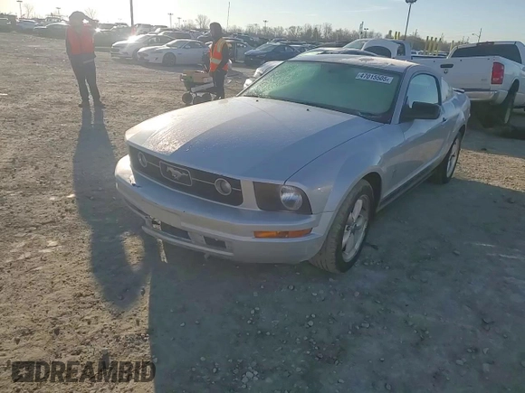 2007 Ford Mustang Deluxe with VIN 1ZVFT80N375334190, listed as a Copart auction lot 47015505 with 5,595 mi miles and Clean Title. Bid and sale history available at carsss.com. Image 10.