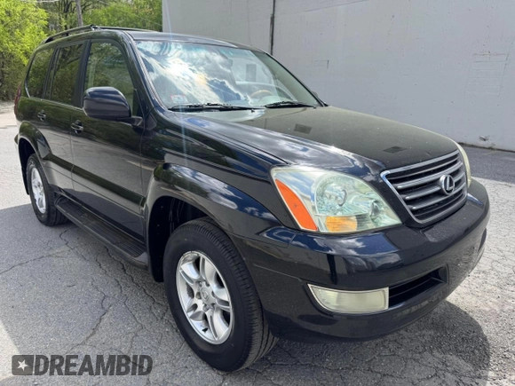 2005 Lexus GX 470 with VIN JTJBT20X050079831, listed as a Copart auction lot 56405105 with 390,415 mi miles and Clean Title. Bid and sale history available at DreamBid. Image 1.
