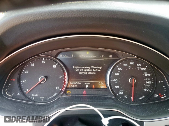 2019 Audi Q7 Premium with VIN WA1AHAF74KD022371, listed as a Copart auction lot 57596815 with 140,650 mi miles and Salvage title. Bid and sale history available at DreamBid. Image 9.