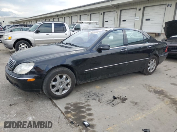 2002 Mercedes-Benz S 500 z VIN WDBNG75J22A219954, wystawiony jako Copart lot #56286855 z przebiegiem 144 562 mil mil oraz Szkoda całkowita • Salvage title. Historia ofert i sprzedaży dostępna na DreamBid. Obrazek 1.