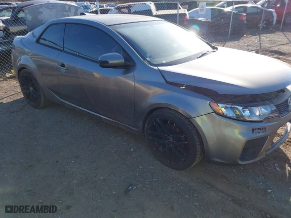 2010 Kia Forte Koup EX with VIN KNAFU6A2XA5111030, listed as a IAAI auction lot 41684119 with 1 miles. Bid and sale history available at carsss.com. Image 1.