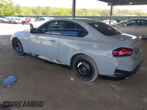 2022 BMW 2 Series M240i xDrive with VIN 3MW53CM07N8C16723, listed as a IAAI auction lot 42173534 with 26,767 mi miles and . Bid and sale history available at DreamBid. Image 3.