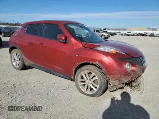 2012 Nissan Juke SV with VIN JN8AF5MV9CT119419, listed as a Copart auction lot 41824815 with Not Provided miles and Salvage Title. Bid and sale history available at DreamBid. Image 4.