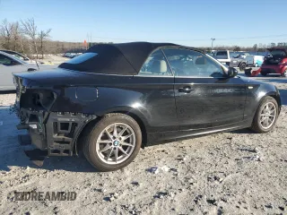 2011 BMW 1 Series 128i with VIN WBAUN1C59BVH82322, listed as a Copart auction lot 49230315 with 163,458 mi miles and Salvage Title. Bid and sale history available at carsss.com. Image 3.