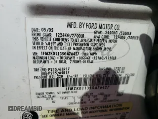 2005 Ford Freestyle SE with VIN 1FMZK01135GA76427, listed as a Copart auction lot 76403954 with 179,355 mi miles and Salvage Title. Bid and sale history available at carsss.com. Image 15.