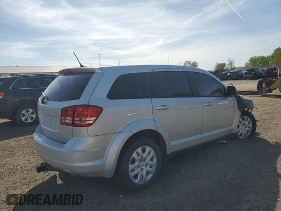 2014 Dodge Journey American Value with VIN 3C4PDCAB4ET150790, listed as a Copart auction lot 56643415 with Not provided miles and Salvage title. Bid and sale history available at DreamBid. Image 3.
