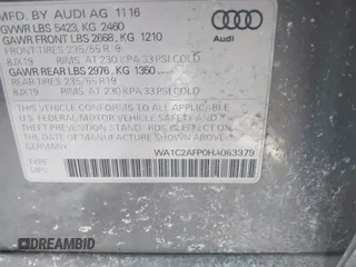 2017 Audi Q5 Premium с VIN WA1C2AFP0HA083379, выставлен на аукционе IAAI как лот 41491083 с пробегом 79 855 миль миль и . История ставок и продаж доступна на DreamBid. Изображение 9.