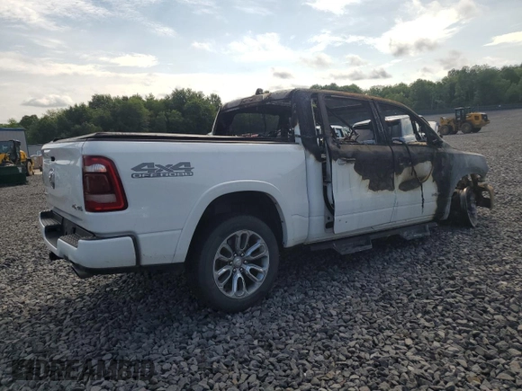 2020 Ram 1500 Laramie with VIN 1C6SRFJM9LN213594, listed as a Copart auction lot 61912715 with Not provided miles and Salvage title. Bid and sale history available at DreamBid. Image 3.