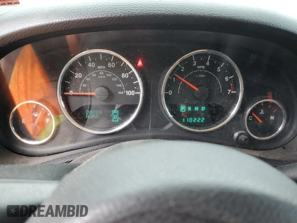2014 Jeep Wrangler Unlimited Rubicon with VIN 1C4HJWFG4EL114743, listed as a Copart auction lot 61397575 with 110,222 mi miles and Salvage title. Bid and sale history available at DreamBid. Image 9.
