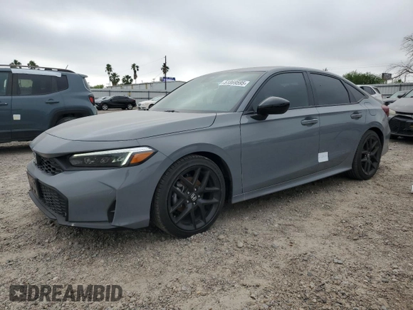 2025 Honda Civic Sport with VIN 2HGFE2F52SH556966, listed as a Copart auction lot 51869595 with 1,237 mi miles and Salvage title. Bid and sale history available at DreamBid. Image 1.