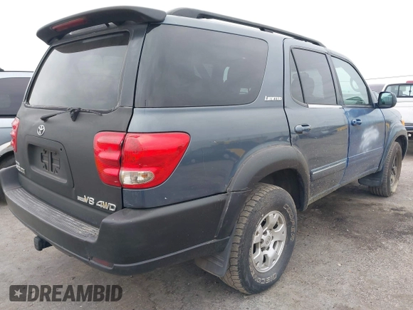2005 Toyota Sequoia Limited with VIN 5TDZT38A55S252652, listed as a IAAI auction lot 41725951 with 225,593 mi miles and . Bid and sale history available at DreamBid. Image 4.