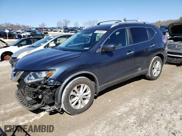 2016 Nissan Rogue S with VIN KNMAT2MT2GP720493, listed as a Copart auction lot 47864945 with 94,222 mi miles and Salvage Title. Bid and sale history available at carsss.com. Image 1.