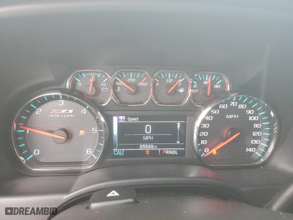 2017 Chevrolet Silverado 1500 LT with VIN 1GCVKREC1HZ213067, listed as a Copart auction lot 50640655 with 65,649 mi miles and Salvage Title. Bid and sale history available at carsss.com. Image 9.
