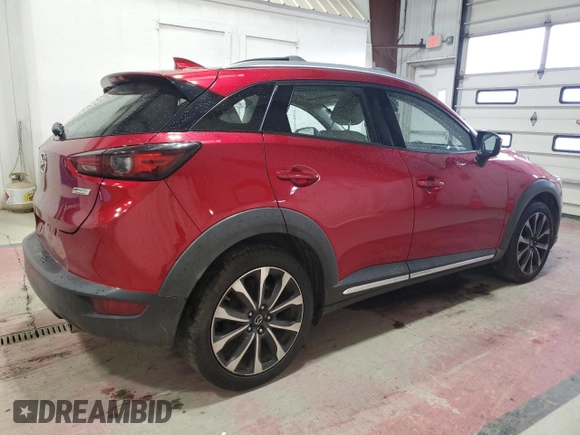 2019 Mazda CX-3 Grand Touring with VIN JM1DKFD77K0423490, listed as a Copart auction lot 76463324 with 88,031 mi miles and Salvage Title. Bid and sale history available at DreamBid. Image 3.