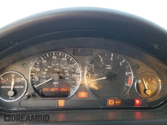 2001 BMW Z3 2.5i with VIN WBACN33441LM02664, listed as a Copart auction lot 76189564 with 90,136 mi miles and Salvage Title. Bid and sale history available at carsss.com. Image 9.