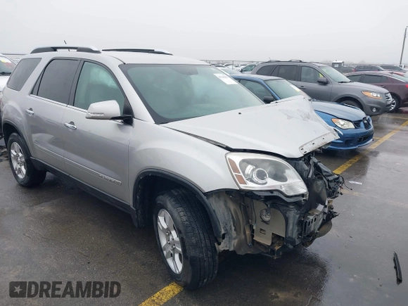 2008 GMC Acadia SLT2 with VIN 1GKER33788J259397, listed as a IAAI auction lot 41541803 with 172,334 mi miles. Bid and sale history available at carsss.com. Image 1.