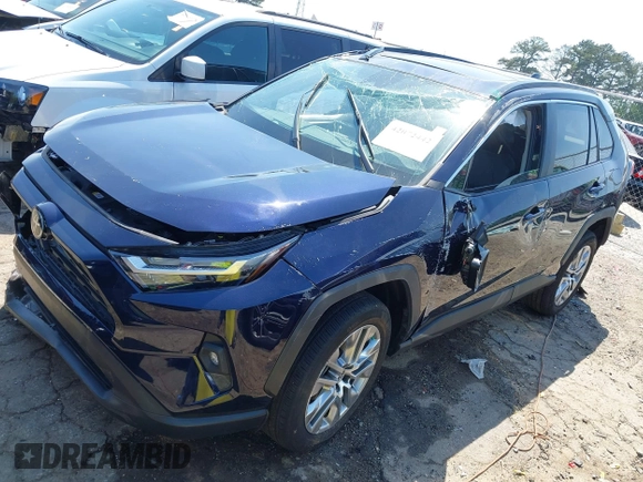 2022 Toyota RAV4 XLE Premium with VIN 2T3C1RFVXNW231752, listed as a IAAI auction lot 42072442 with 7,262 mi miles and . Bid and sale history available at DreamBid. Image 2.