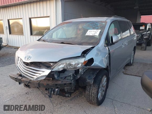 2016 Toyota Sienna LE with VIN 5TDJK3DC4GS133694, listed as a IAAI auction lot 41171171 with 99,680 mi miles. Bid and sale history available at carsss.com. Image 17.