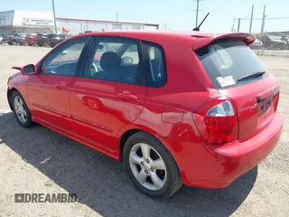 2008 Kia Spectra with VIN KNAFE161585012982, listed as a IAAI auction lot 41988200 with 159,875 mi miles. Bid and sale history available at carsss.com. Image 3.