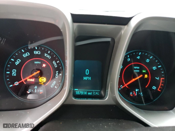 2013 Chevrolet Camaro LS with VIN 2G1FE1E37D9214458, listed as a Copart auction lot 87059004 with 107,914 mi miles and Salvage Title. Bid and sale history available at carsss.com. Image 9.