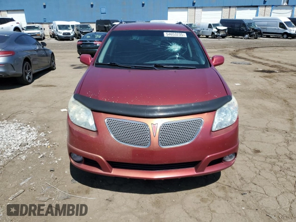 2005 Pontiac Vibe with VIN 5Y2SL63875Z414867, listed as a Copart auction lot 54653235 with 202,867 mi miles and Clean Title. Bid and sale history available at carsss.com. Image 5.