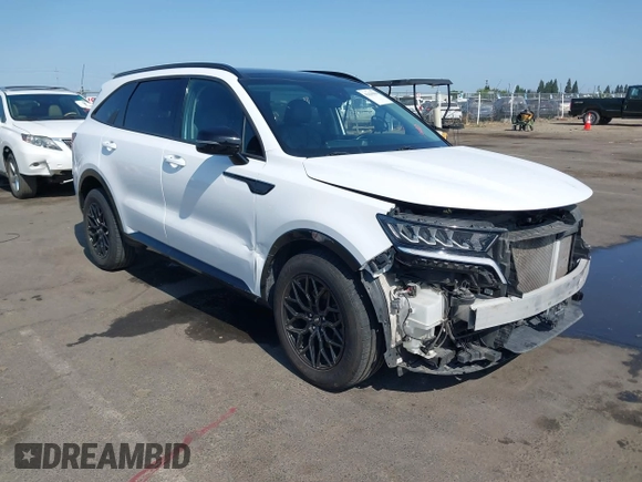 2022 Kia Sorento EX with VIN 5XYRH4LFXNG088838, listed as a IAAI auction lot 42429064 with 62,808 mi miles and . Bid and sale history available at DreamBid. Image 1.
