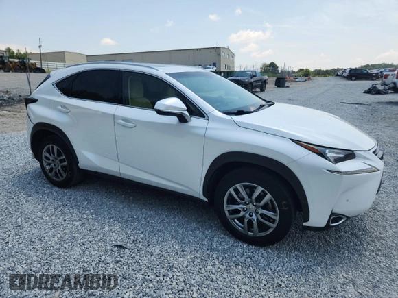 2016 Lexus NX 200t with VIN JTJYARBZ7G2036036, listed as a Copart auction lot 62380235 with 143,487 mi miles and Salvage title. Bid and sale history available at DreamBid. Image 4.